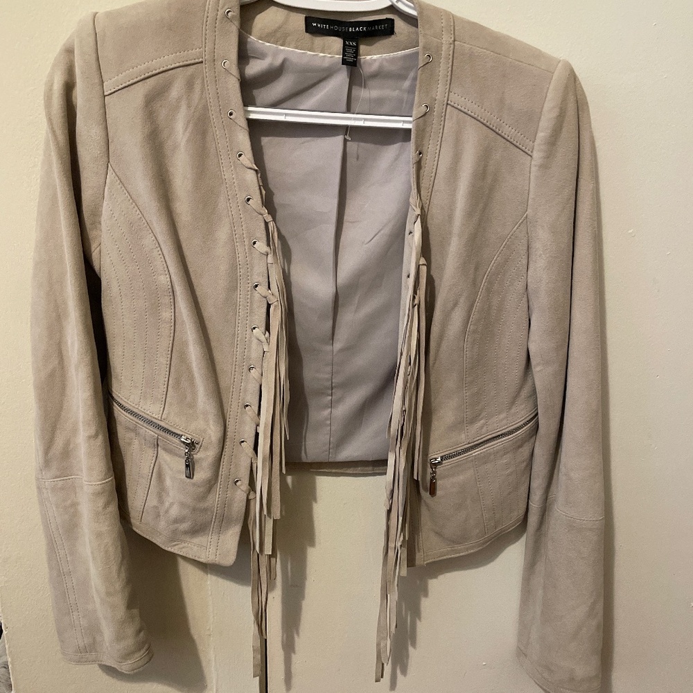 White House Black Market Suede jacket
